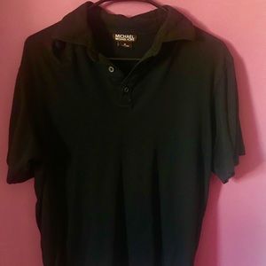 Men’s black Michael Kors collared tee